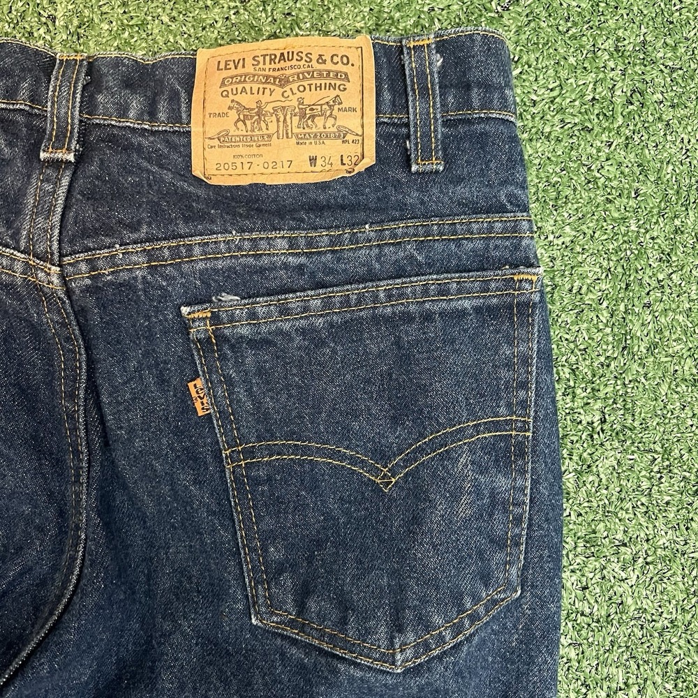 Levi's 517 Orange Tab Mens Size 34x32 ( Actual Measured 33x32) Blue Made in USA